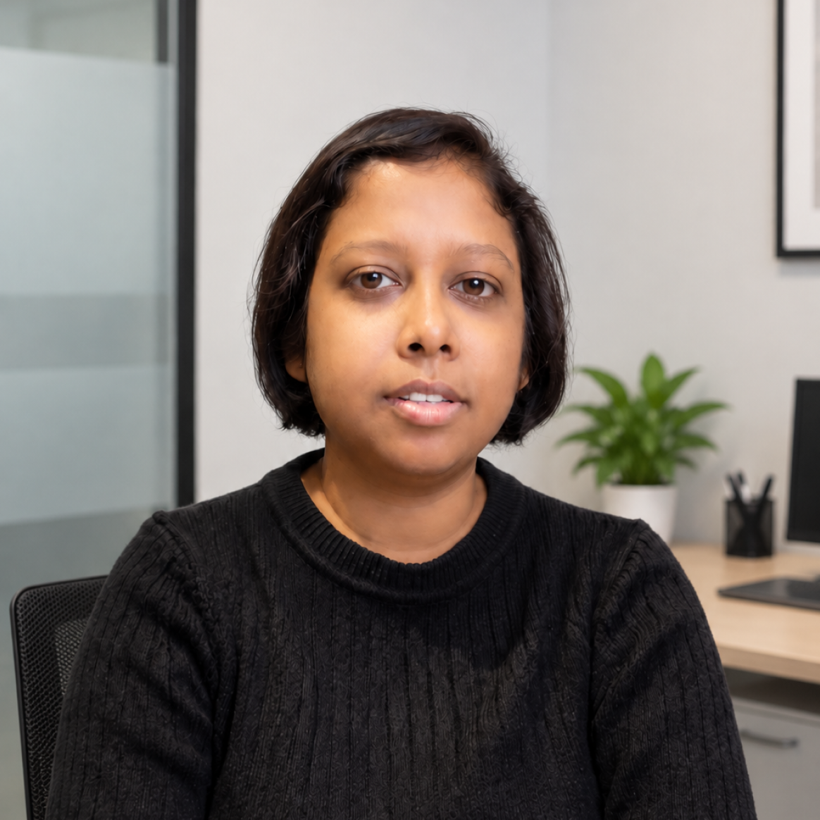 Portrait of Mousumi Dasgupta, Market Research Specialist at Serifo